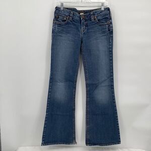 Silver Jeans Womens Stretch Low Rise Bootcut Aiko Denim Jeans Blue Size 30/30